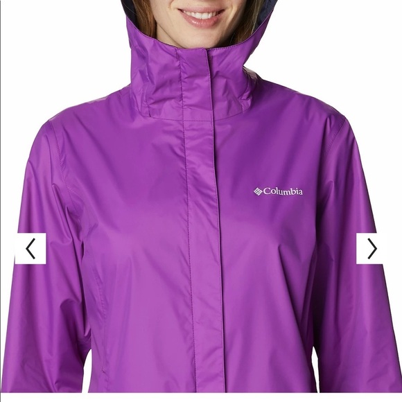 Columbia Arcadia II Hooded Packable Rain Jacket - Picture 3 of 15